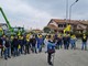 Sessanta trattori si mobilitano contro il co-inceneritore a Frossasco [FOTO]