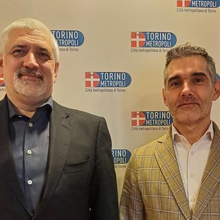 Massimo Ramello insieme al consigliere metropolitano delegato all’Ambiente Alessandro Sicchiero