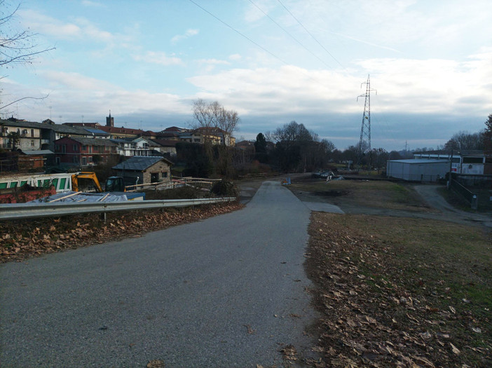 La strada chiusa a Luserna San Giovanni