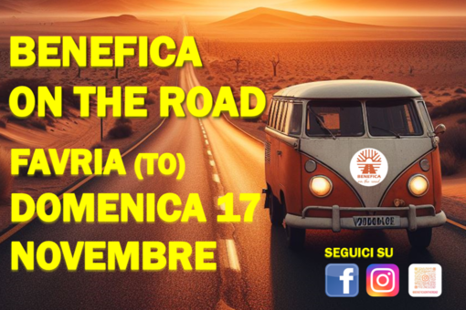 Favria (TO): domenica 17 novembre arriva “BENEFICA ON THE ROAD”!