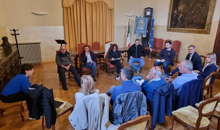 L’incontro di ieri mattina in municipio a Pinerolo