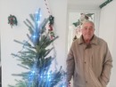 Il Babbo Natale Mimmo Aglì nella sua nuova ‘casa’ in allestimento