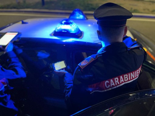 Immagine di repertorio di un intervento notturno dei carabinieri