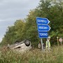 Auto si ribalta fra Gerbole e Orbassano: momenti di paura