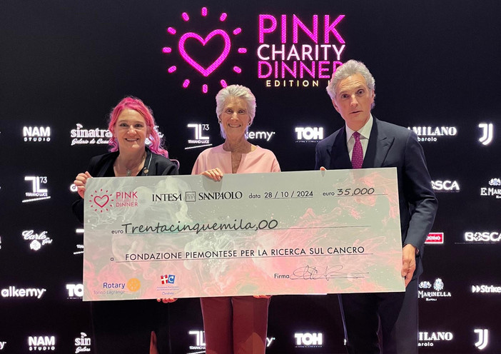 Seconda edizione della “Pink Charity Dinner”: raccolti 35 mila euro per l'Istituto di Candiolo