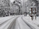 neve in via di Bardonecchia