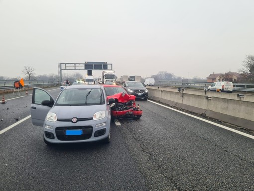 Tangenziale, incidente anche tra La Loggia e Bauducchi: traffico paralizzato