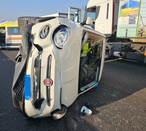 Incidente al sito interporto, traffico paralizzato sulla tangenziale sud