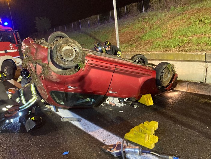 Triplo incidente nella notte sulla tangenziale: il più grave sul raccordo Torino-Pinerolo