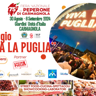 Alla 75esima Fiera Nazionale del Peperone di Carmagnola un weekend ricco al Villaggio &quot;Viva la Puglia&quot;